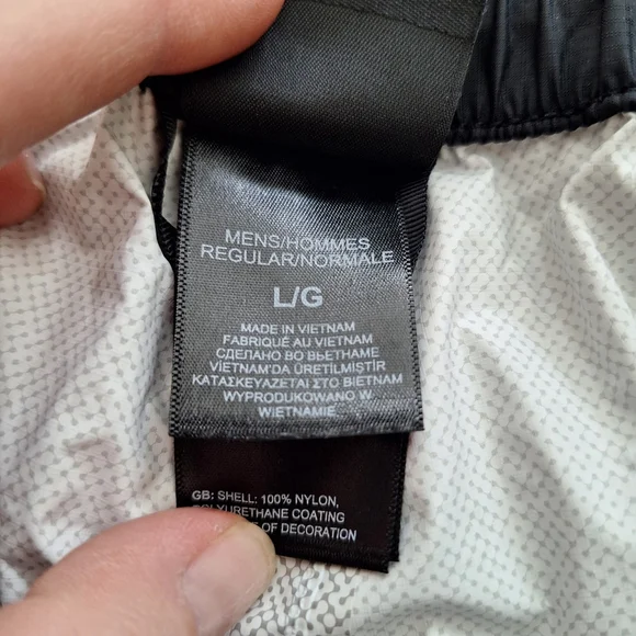 THE NORTH FACE Mens L Black Pants DRYVENT LIGHTWEIGHT WATERPROOF SHELL Nylon - Picture 4 of 15